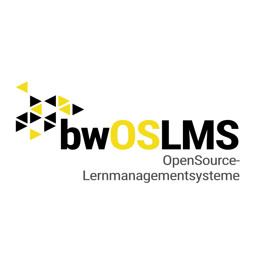 gelb schwarzes Projektlogo des Projekts bwOSLMS
